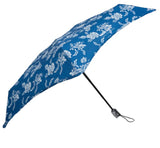 Parapluie Alpha X-TRA Solide Isotoner Fleur Coquillage Bleu