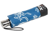 Parapluie Alpha X-TRA Solide Isotoner Fleur Coquillage Bleu