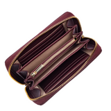 Portefeuille Zippé Dune Bordeaux Lancaster