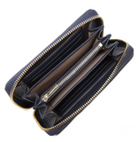 Portefeuille Zippé Dune Lancaster 129-17 Bleu Foncé