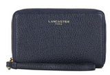 Portefeuille Zippé Dune Lancaster 129-17 Bleu Foncé
