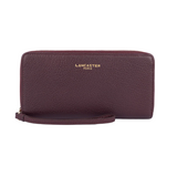 Portefeuille zippé Dune Bordeaux Lancaster
