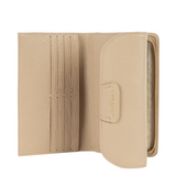 Portefeuille compagnon en cuir Dune Lancaster Beige Foncé
