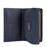 Portefeuille compagnon en cuir Dune Lancaster Bleu Foncé