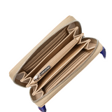 Portefeuille zippé Paris PM Lancaster Beige