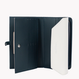 Portefeuille compagnon Lancaster-Smooth Bleu/Ecru