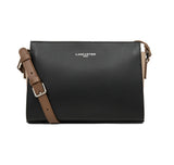 Sac à main trotteur Lancaster-Smooth Noir/Nude/Vison