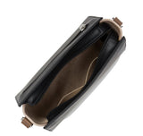 Sac à main trotteur Lancaster-Smooth Noir/Nude/Vison