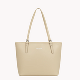 Sac cabas en cuir Lancaster-Smooth Beige