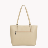 Sac cabas en cuir Lancaster-Smooth Beige