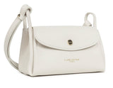 Petit sac à main en cuir Lancaster-Ida Ecru