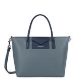 Sac cabas Lancaster Maya Double Bleu Givré