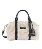 Sac polochon Lancaster Moumoute Ecru Noir