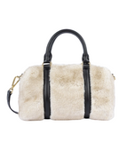 Sac polochon Lancaster Moumoute Ecru Noir