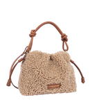 Petit sac besace Moumoute Lancaster Cognac