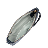 Pochette en cuir Dune Lancaster Bleu Foncé