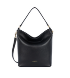 Grand sac seau en cuir Dune Noir Lancaster