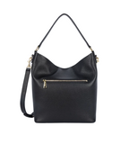 Grand sac seau en cuir Dune Noir Lancaster