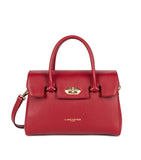 Petit sac à main à rabat Foulonné Milano Lancaster Carmin