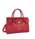 Petit sac à main à rabat Foulonné Milano Lancaster Carmin