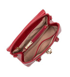 Petit sac à main à rabat Foulonné Milano Lancaster Carmin
