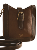Sac à main en bandoulière Ellebore Woomen Chocolat