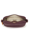 Sac à main bandoulière Héliconia Woomen coloris Prune