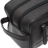 Trousse de toilette en cuir Chesterfield-Stacey Noir