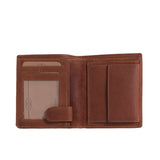 Petit portefeuille en cuir Chesterfield-Carl Cognac