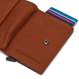 Porte-cartes RFID Chesterfield-Leipzig Cognac