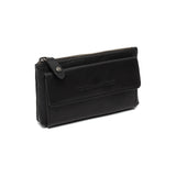 Porte-monnaie en cuir Chesterfield-Violette Noir