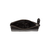 Porte-monnaie en cuir Chesterfield-Violette Noir