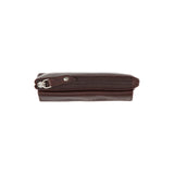 Porte-monnaie en cuir Chesterfield-Violette Marron