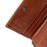 Porte-monnaie en cuir Chesterfield-Sionel Cognac