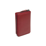 Porte-monnaie en cuir Chesterfield-Lenwick Rouge