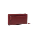 Portefeuille zippé en cuir Chesterfield-Cantara Rouge
