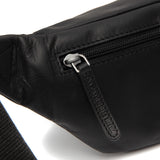 Sac banane Brana en cuir Chesterfield Noir