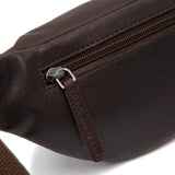 Sac banane Brana en cuir Chesterfield Marron