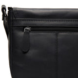 Petite besace en cuir Chesterfield-Lucian Noir