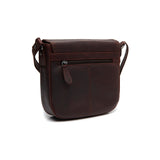 Petite besace en cuir Chesterfield-Lucian Marron