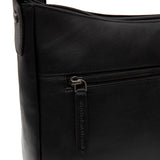 Sac à main à bandoulière en cuir Chesterfield-Loraine Noir