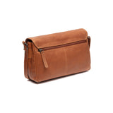 Besace à rabat en cuir Chesterfield-Laverton Cognac