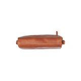 Besace à rabat en cuir Chesterfield-Laverton Cognac