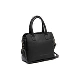 Sac à main en cuir chesterfield-Hermosa Noir