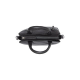 Sac à main en cuir chesterfield-Hermosa Noir