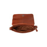 Sac à main besace en cuir Ann Chesterfield Cognac