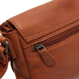 Sac à main besace en cuir Ann Chesterfield Cognac