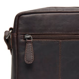 Sacoche en cuir Chesterfield-Laveno Marron