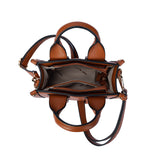 Mini sac à main Basic Clover Cognac