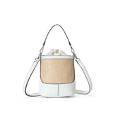 Sac à main seau en paille Venise Beige